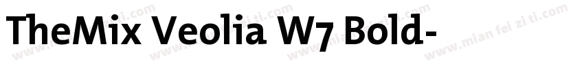 TheMix Veolia W7 Bold字体转换